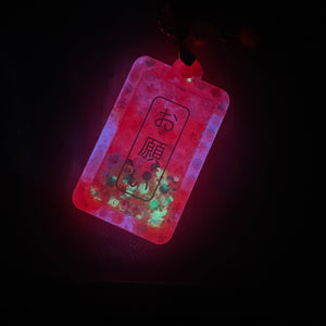 Red Tanzaku Charm