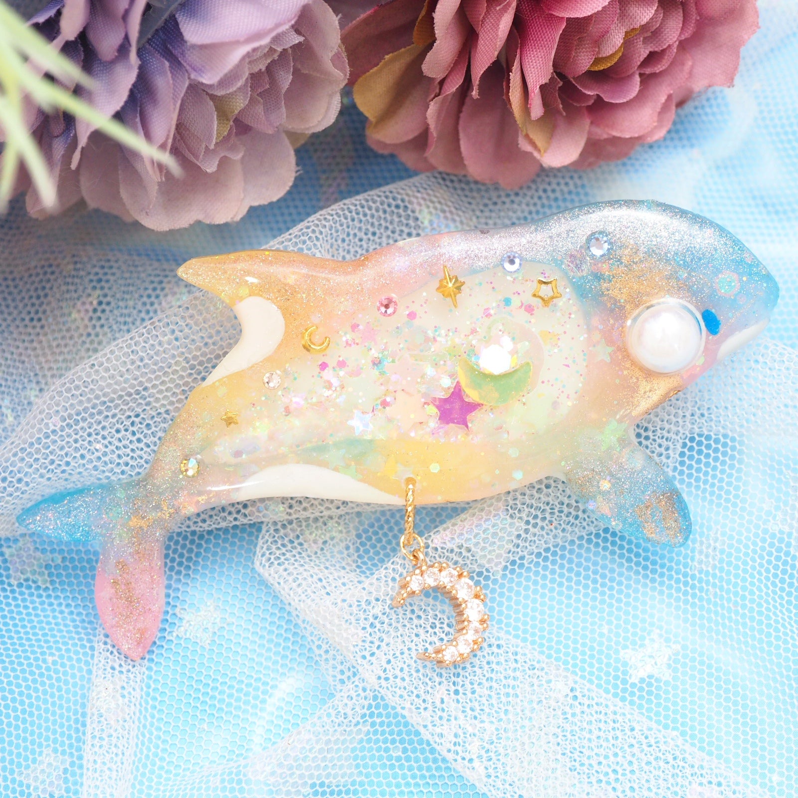 Matsuri Orca - 6cm teardrop clip