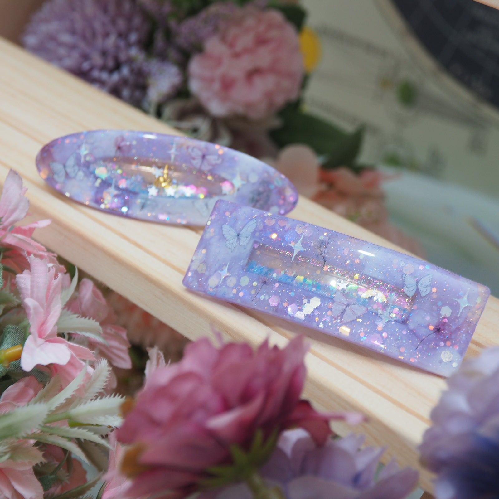 Amethyst Fairy Bar Hairclip