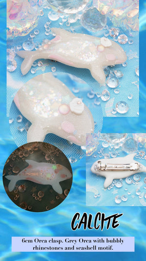 Calcite Orca Clasp
