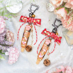 Flocked Tiger Pawky Shaker Charm