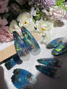 Moonlit Aurora Hairclip Set (Teardrop)