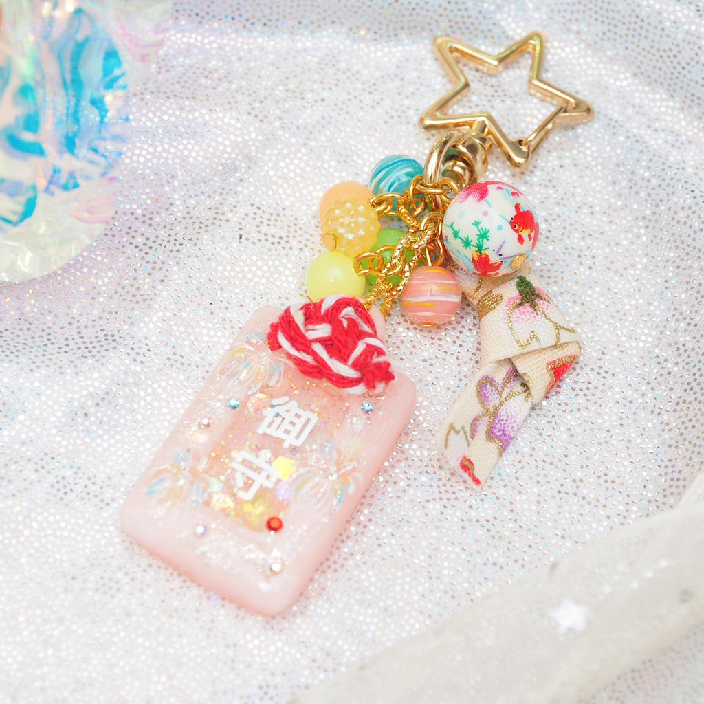 Pink Hanabi Omamori Charm