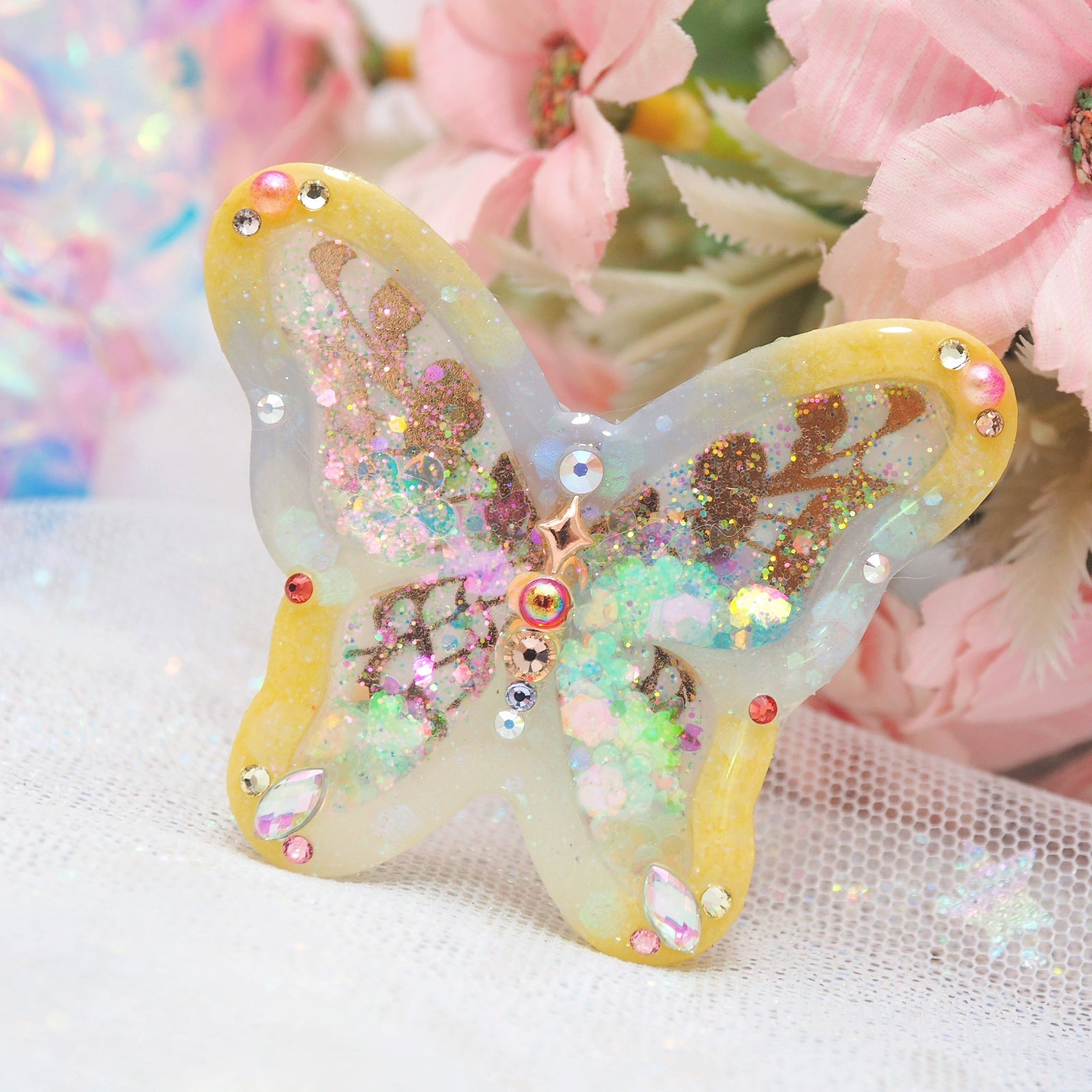 Solune Fayette Bejewelled Lepidoptera Hairclip