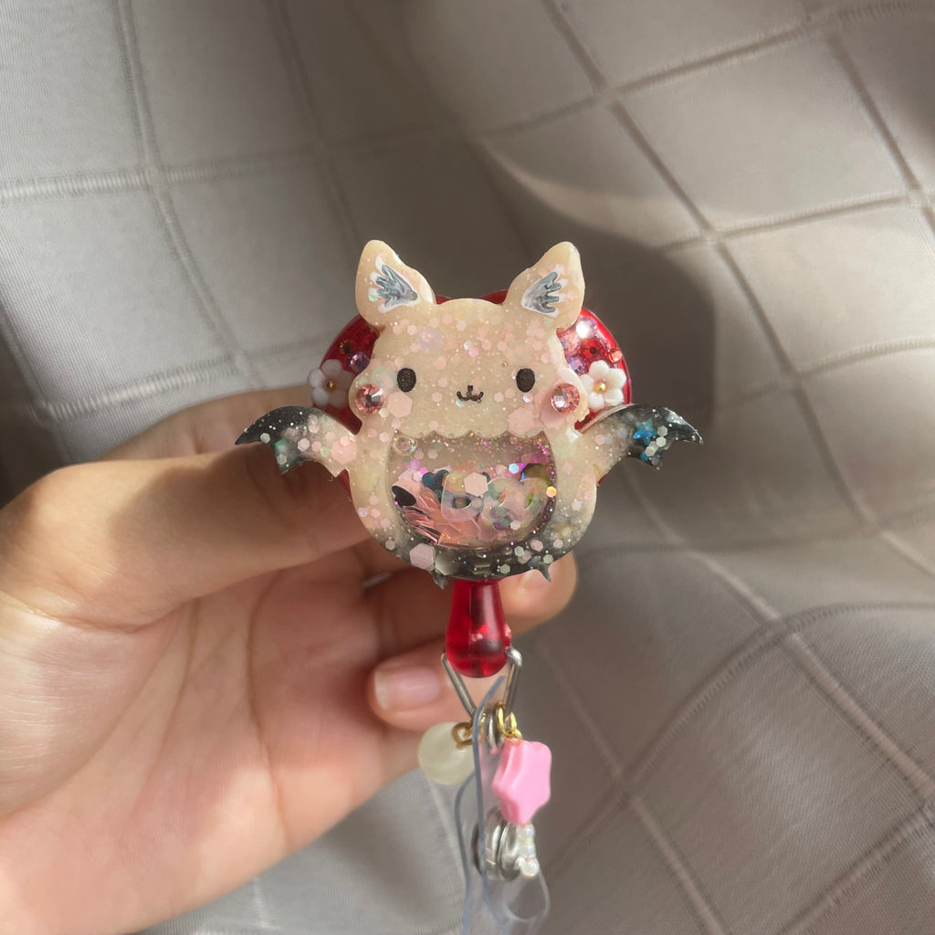 Milk Choco Froot Bat Heart Badge Reel