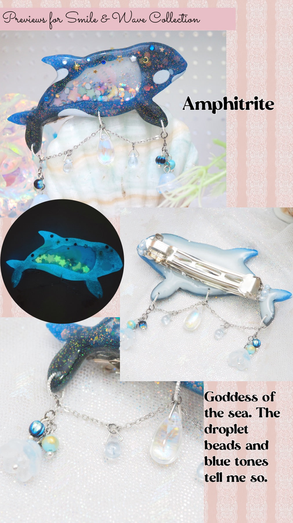 Amphitrite - 7cm Orca Clasp