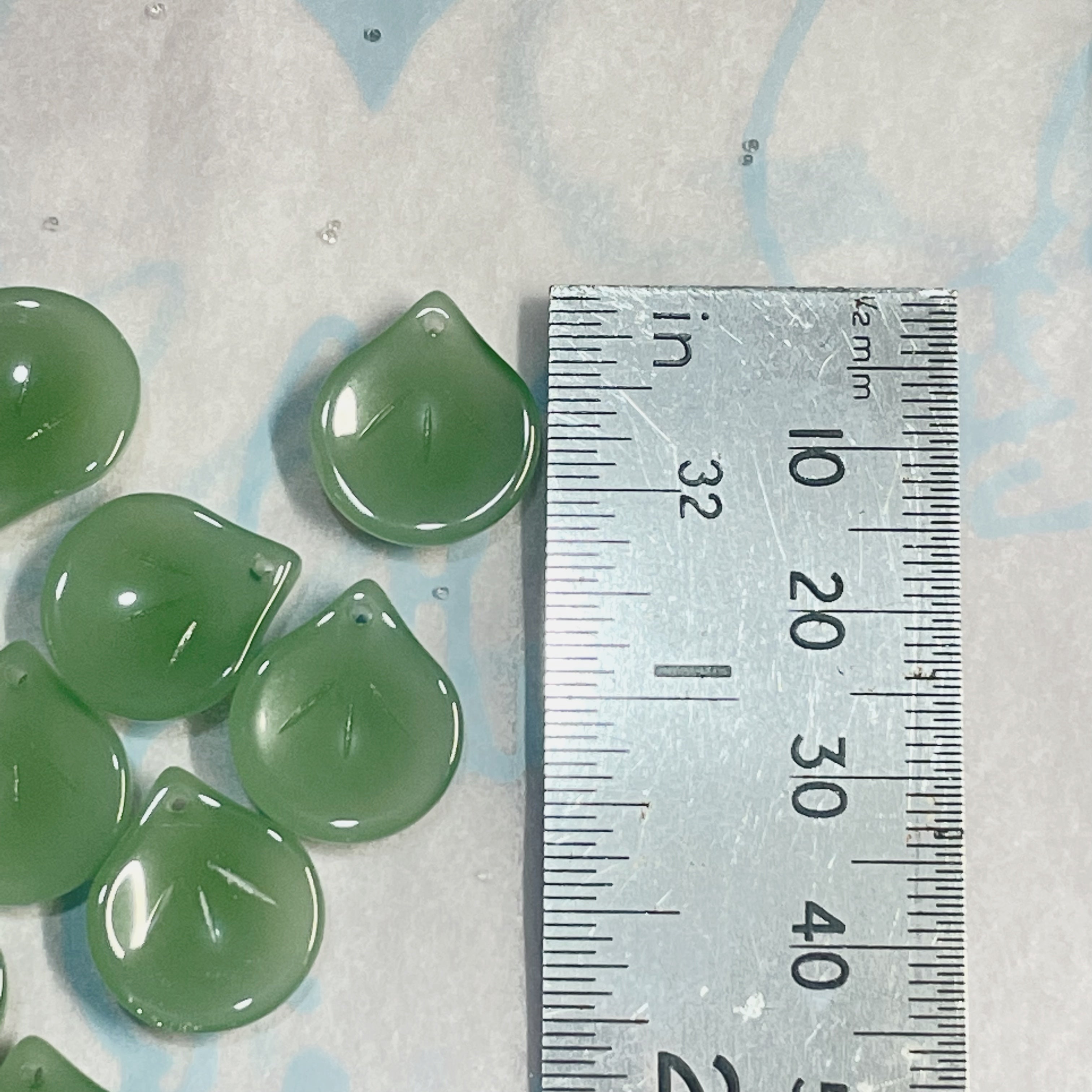 Leaf Glass Beads/Charms