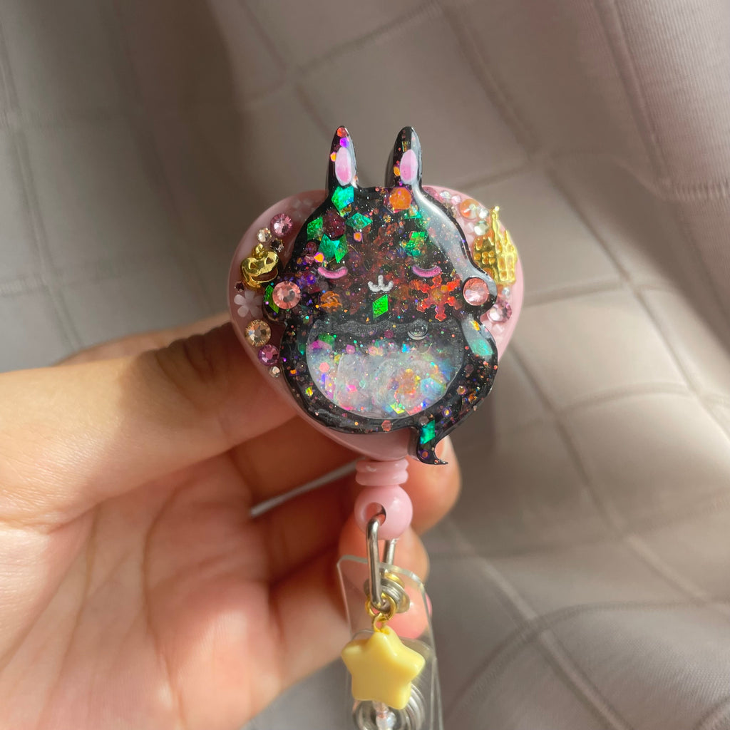 Shadow Ghost Bun Heart Badge Reel