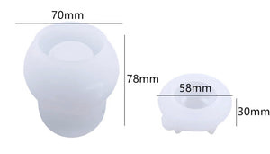 Snowman Trinket Box Mold