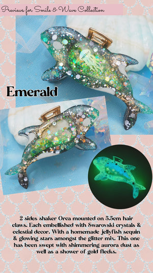 Emerald - Orca 5.5cm Hair Claw