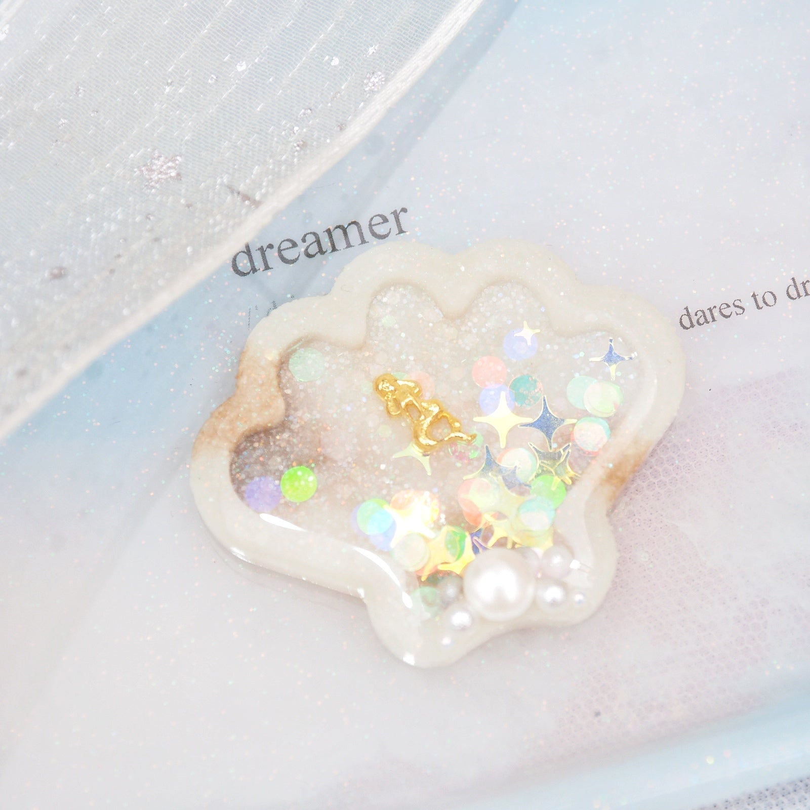 Mermaid Shell Clips (3.5cm clip)