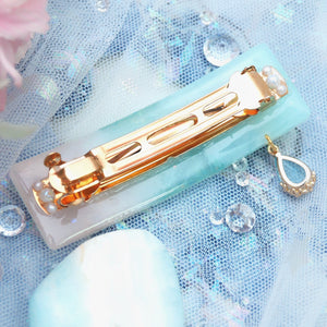 Pink Sands Seafoam Bar Barrette Clasp