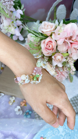 Spring Blossoms Ginger Kitty Bracelet