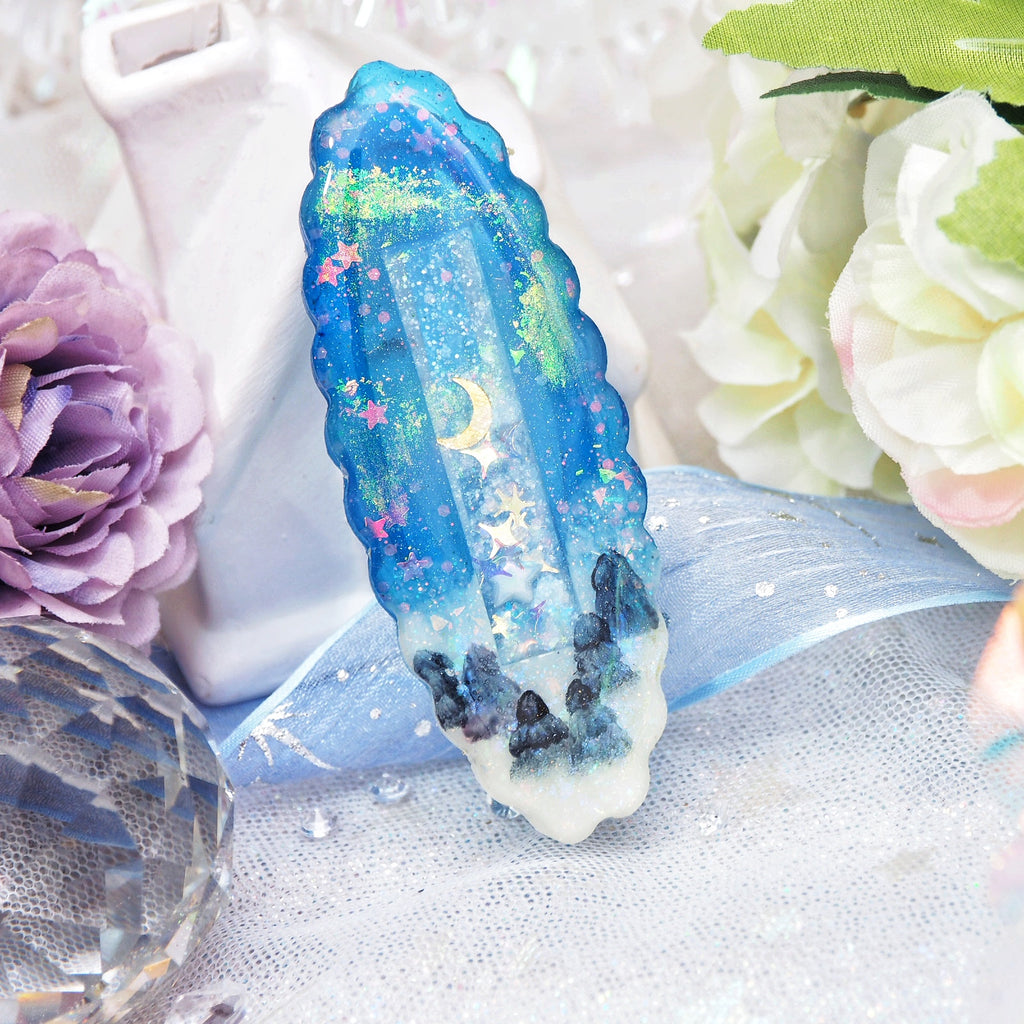 Natural Aurora Clip D (7cm hairclip)