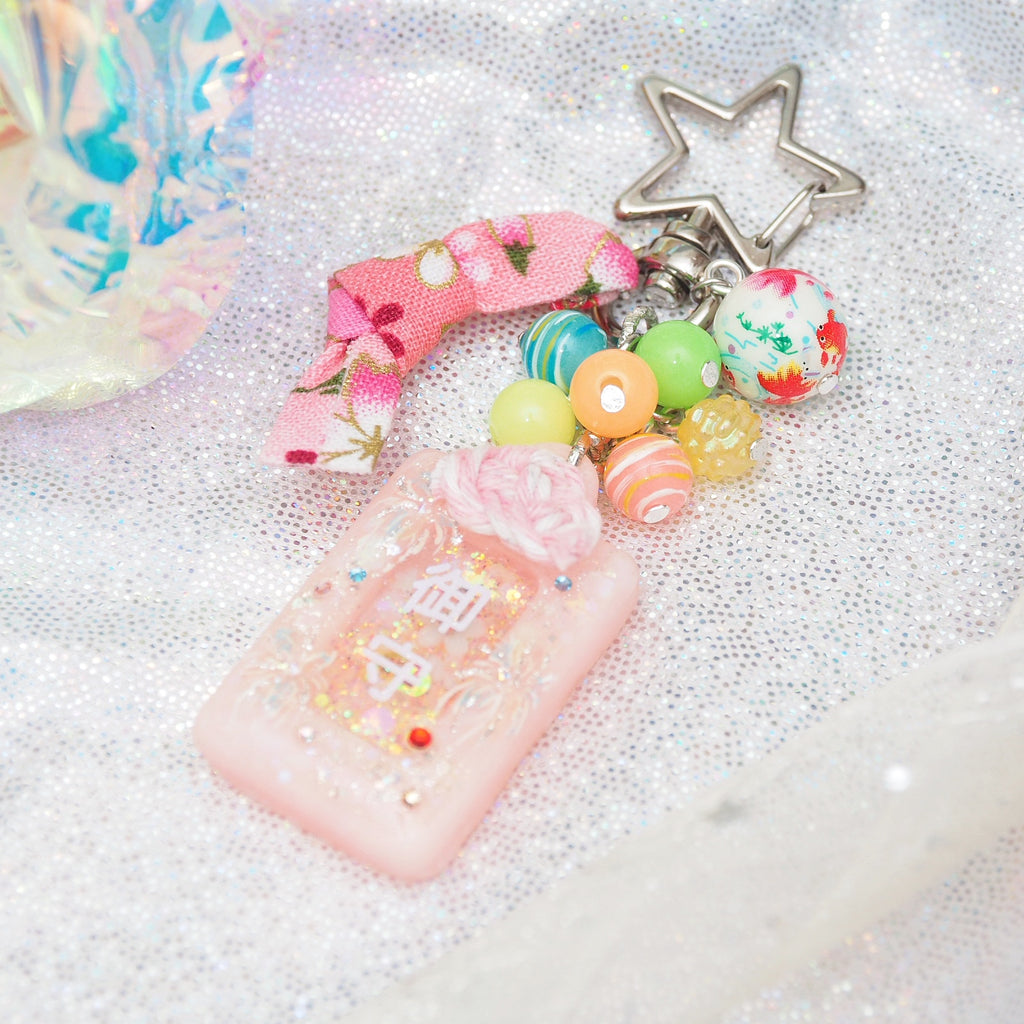 Pink Hanabi Omamori Charm