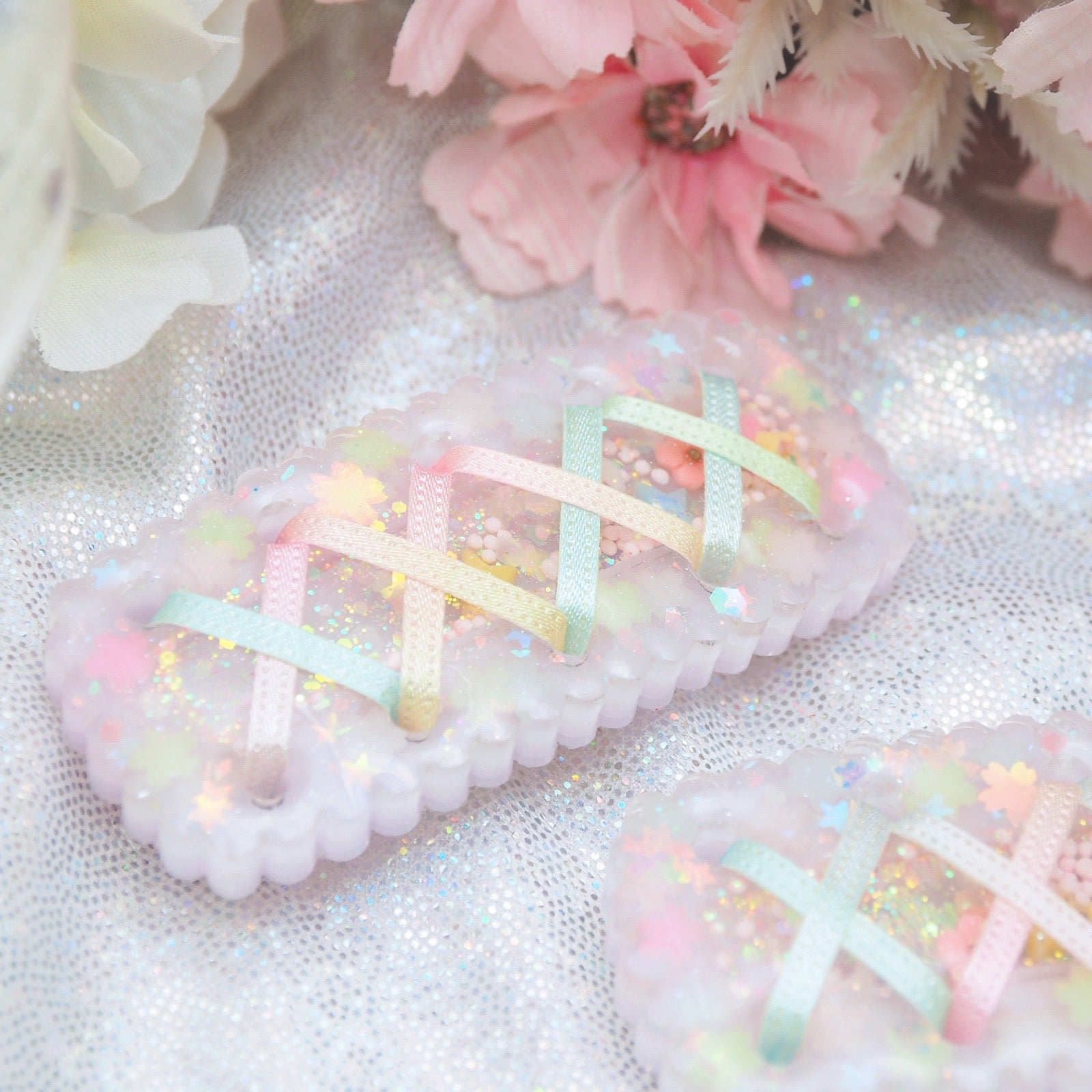 Lace-up Matsuri Barrettes