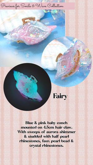Fairy- Baby Conch 4.5cm Hair Claw