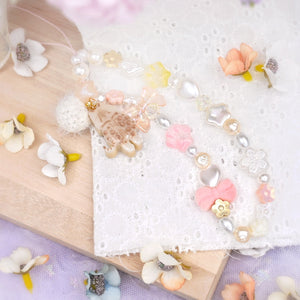 Long Straps - Peach Pearl Snow Mink