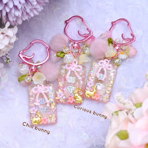 Garden of A-bun-dance Omamori Charm (curious bunny)