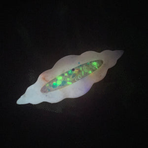 Shell Marble hairclip
