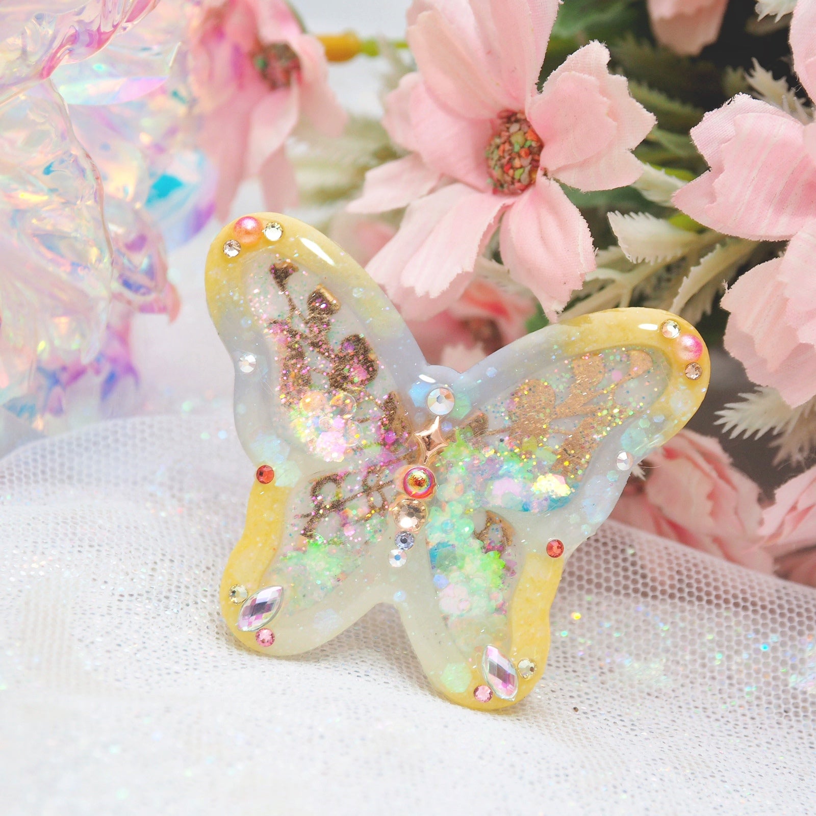 Solune Fayette Bejewelled Lepidoptera Hairclip