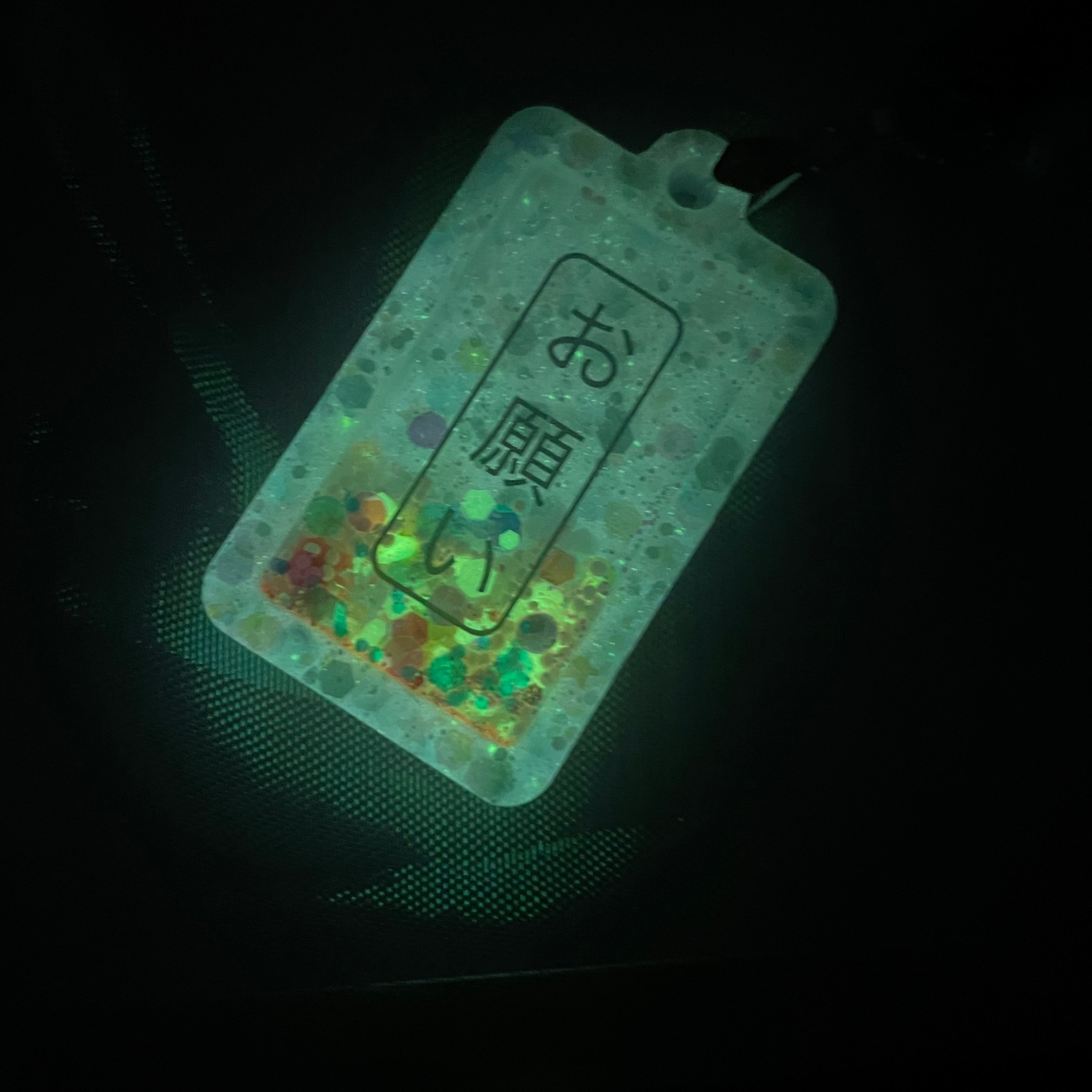 Blue Tanzaku Charm