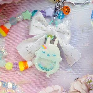 Candy Loop Peek-a-Bloo Ghostie Bun Charm