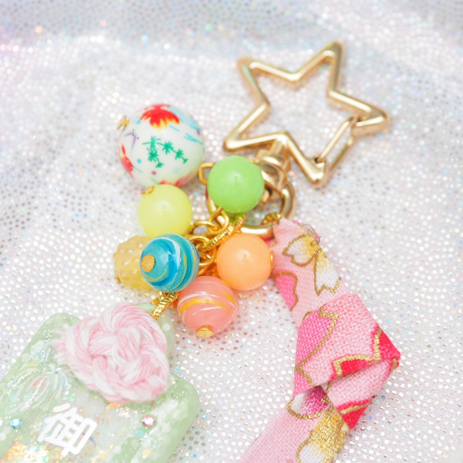 Green Hanabi Omamori Charm