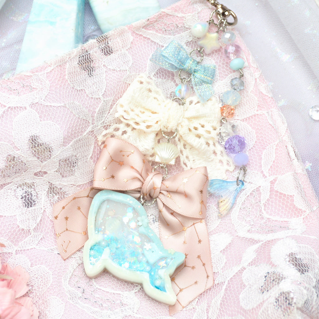Opulent Orca Ribbon Cascade Charm - Maiden Voyage