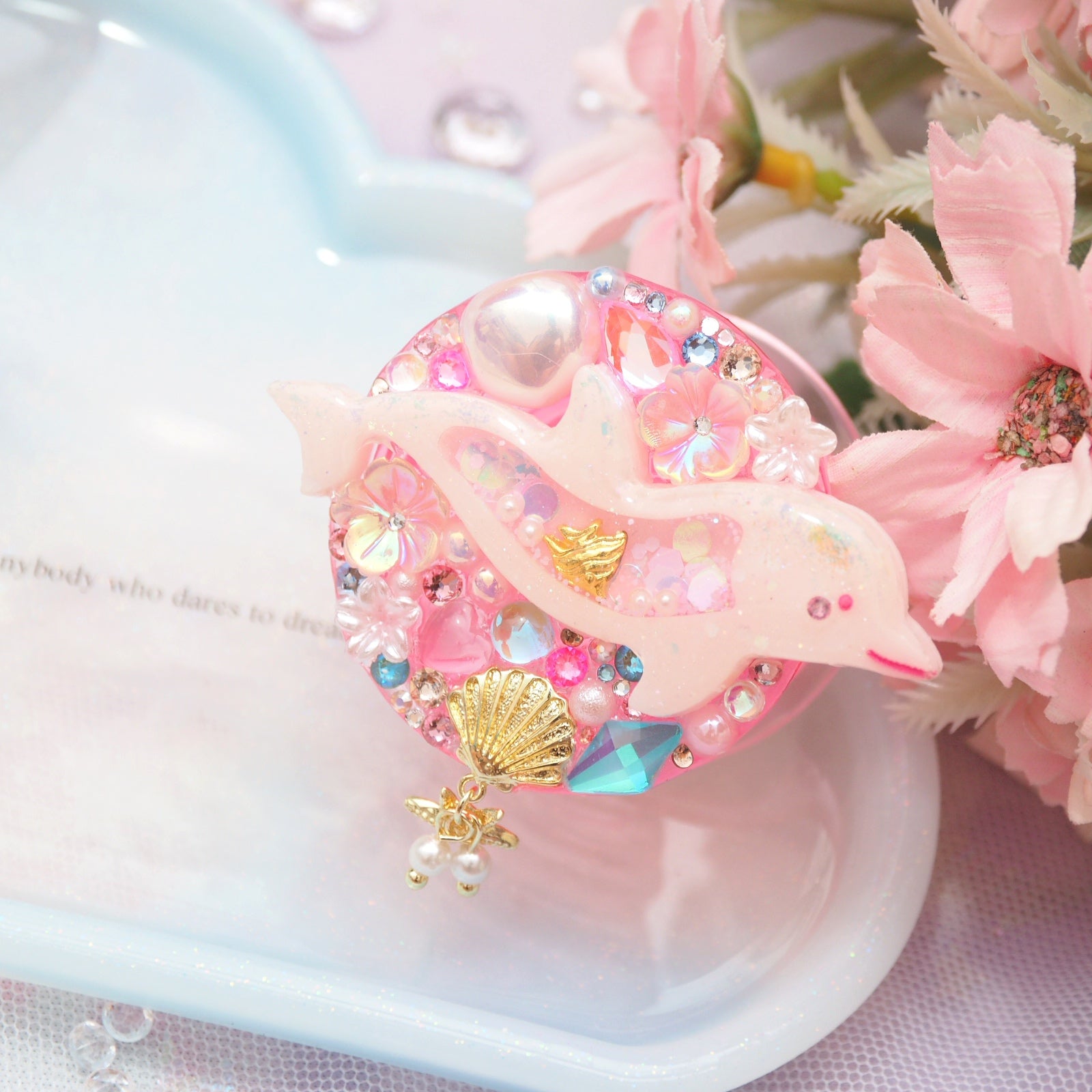 Candy Coral Reef Dolphin Grip