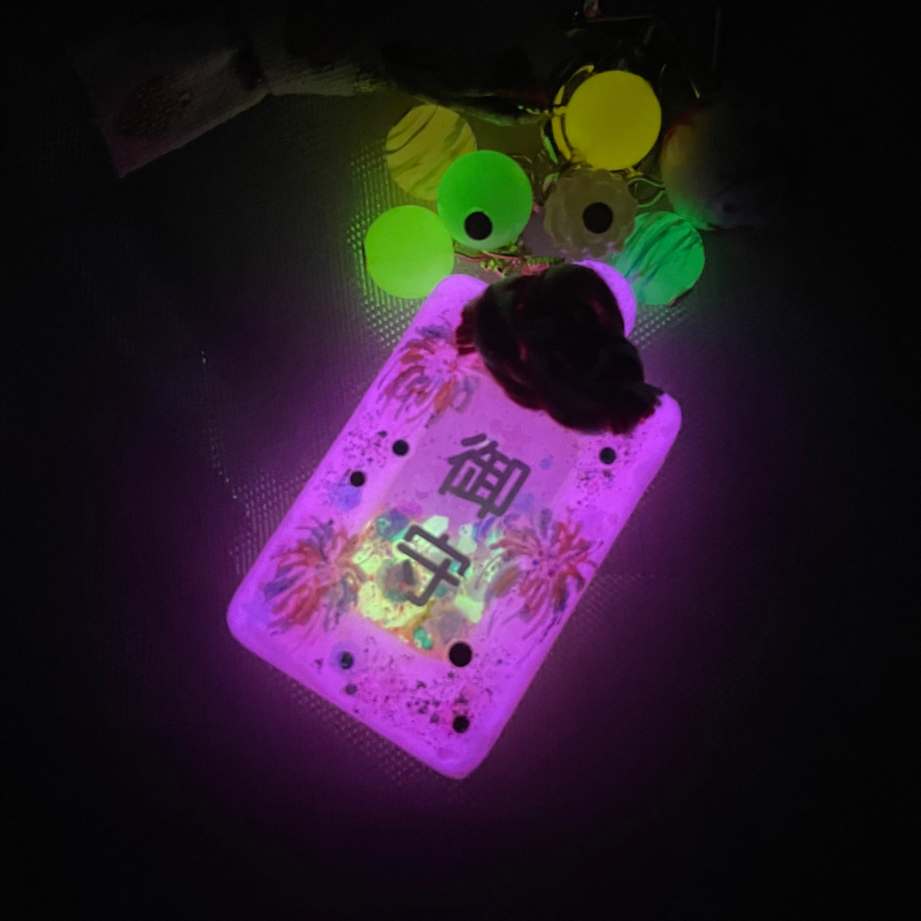 Pink Hanabi Omamori Charm