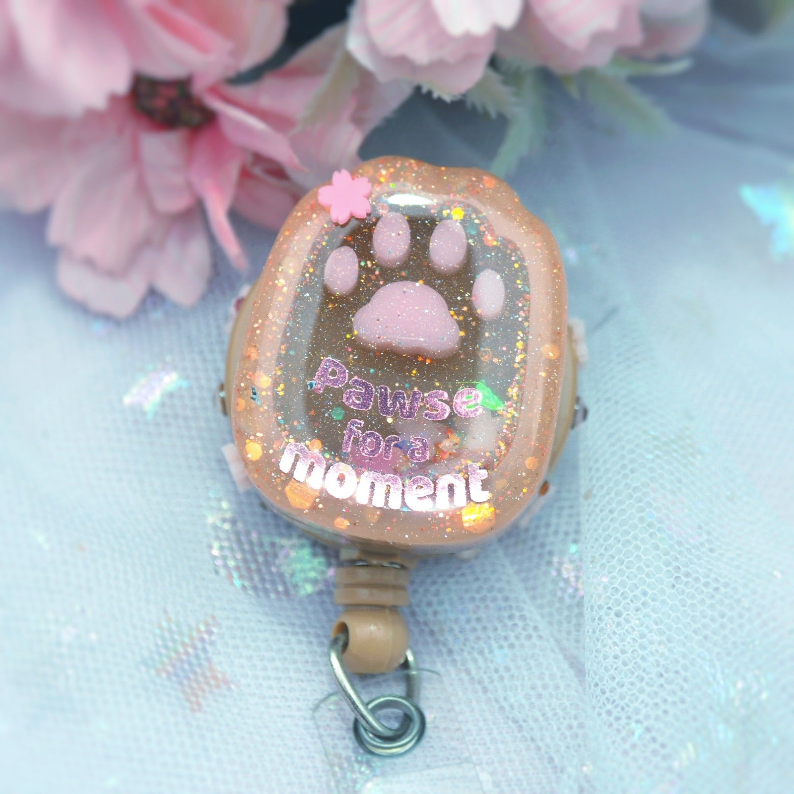 Pawse Badge Reel (Coffee)