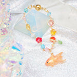 Gingko Goldfish Crystal Bracelet