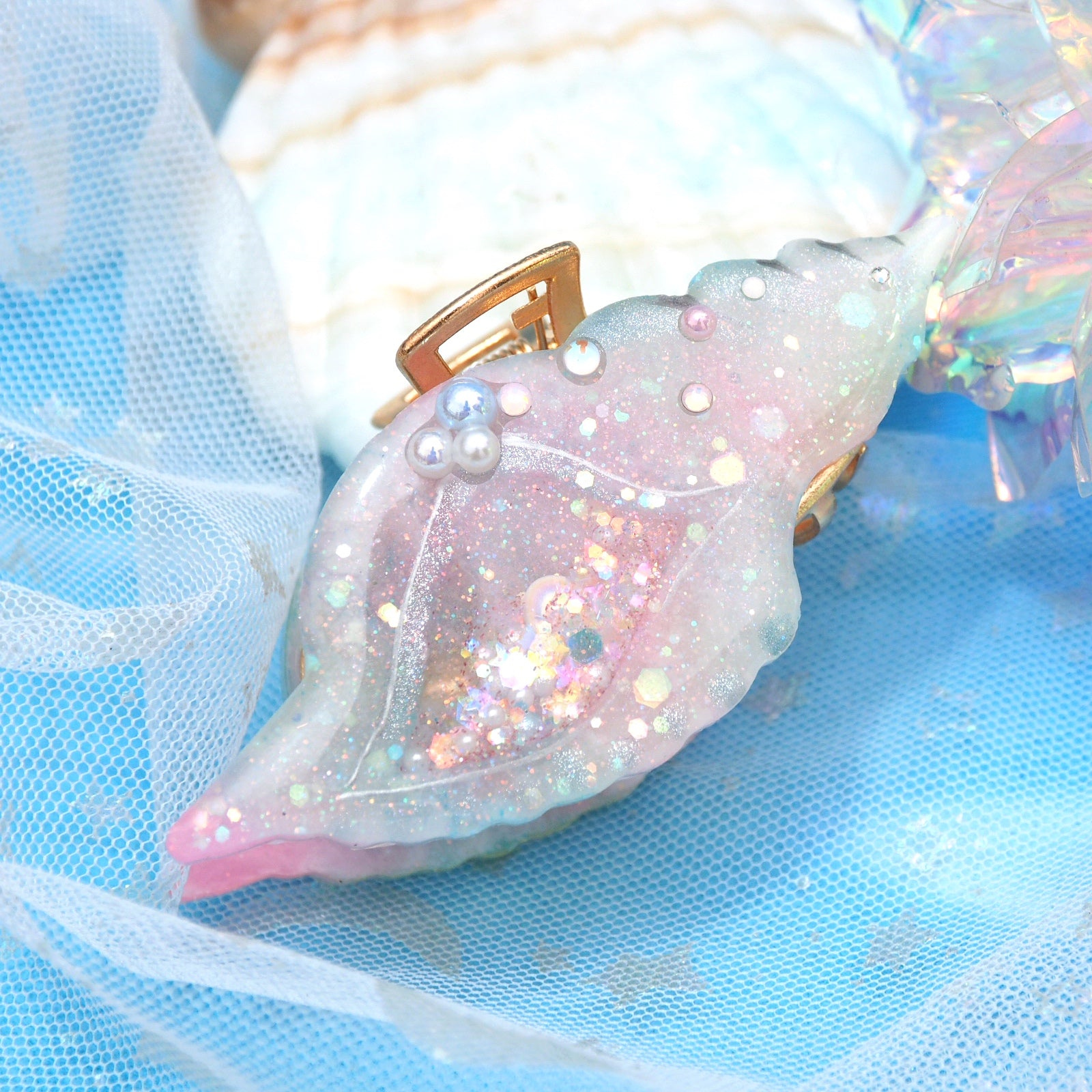 Rainbow Disco - Conch 5.5cm Hair Claw