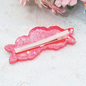 Red Rose Garden Hairclip