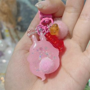 Lychee Gummy Ghost Bun Charm