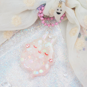 Ghostie Buns Giant Milky Hairbow Clasp