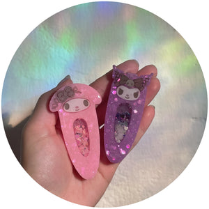 Mayonaka KuroMero Set (7cm hairclip)