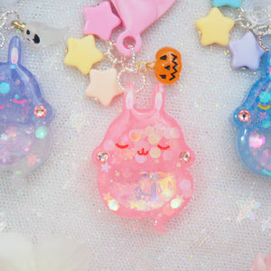 Ghost Bun Charm with Hairtie (Candy Floss)