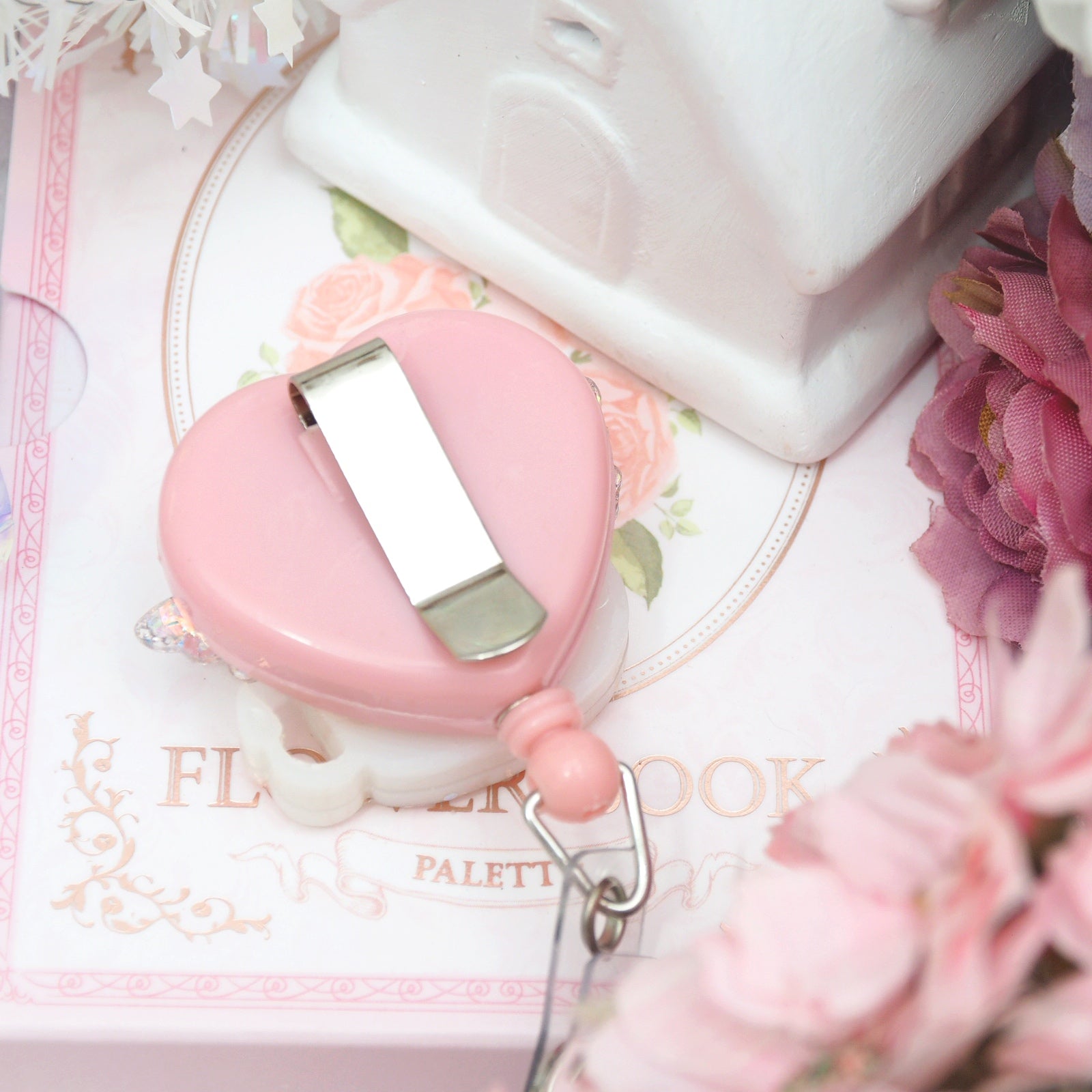 Fairy Cow Heart Badge Reel