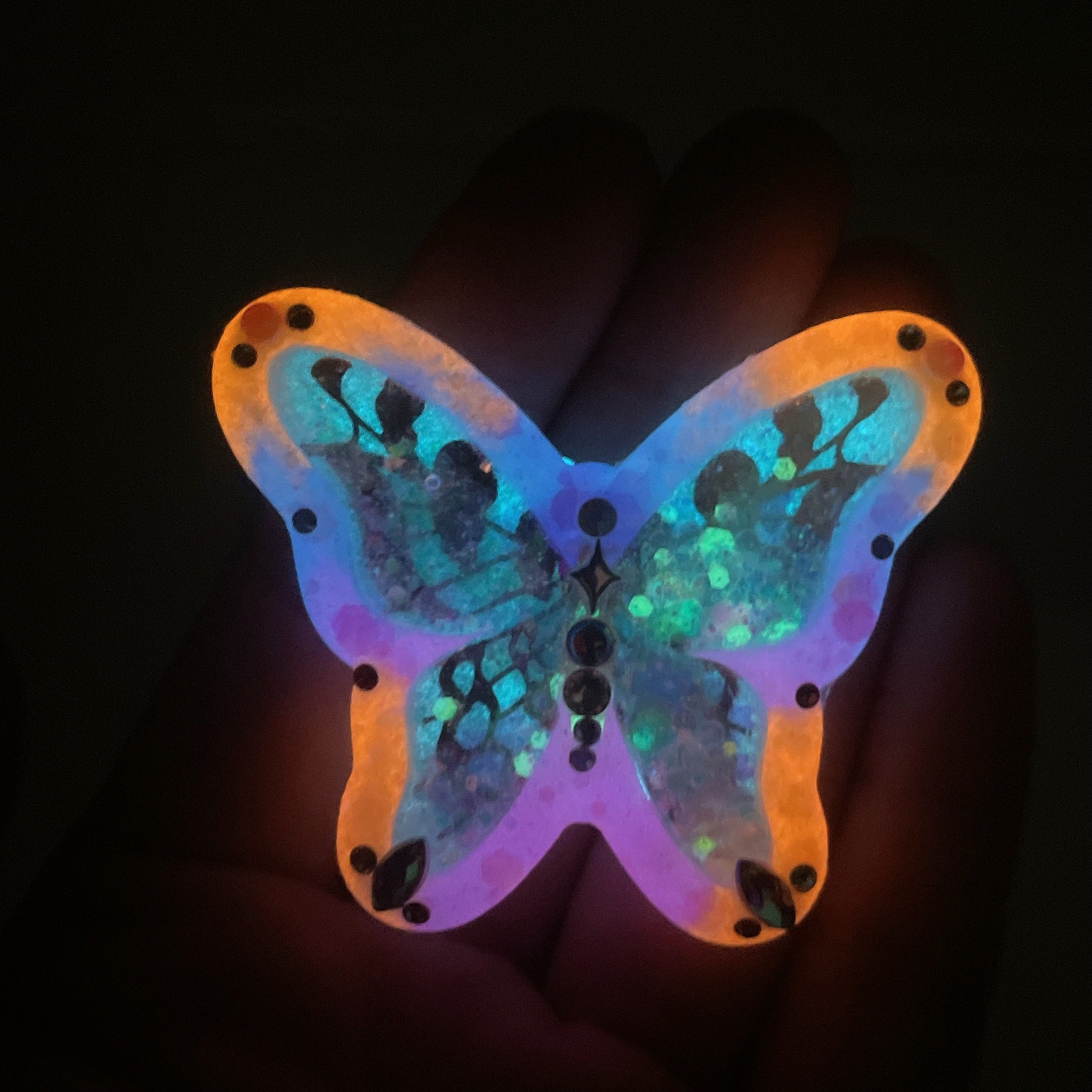 Solune Fayette Bejewelled Lepidoptera Hairclip