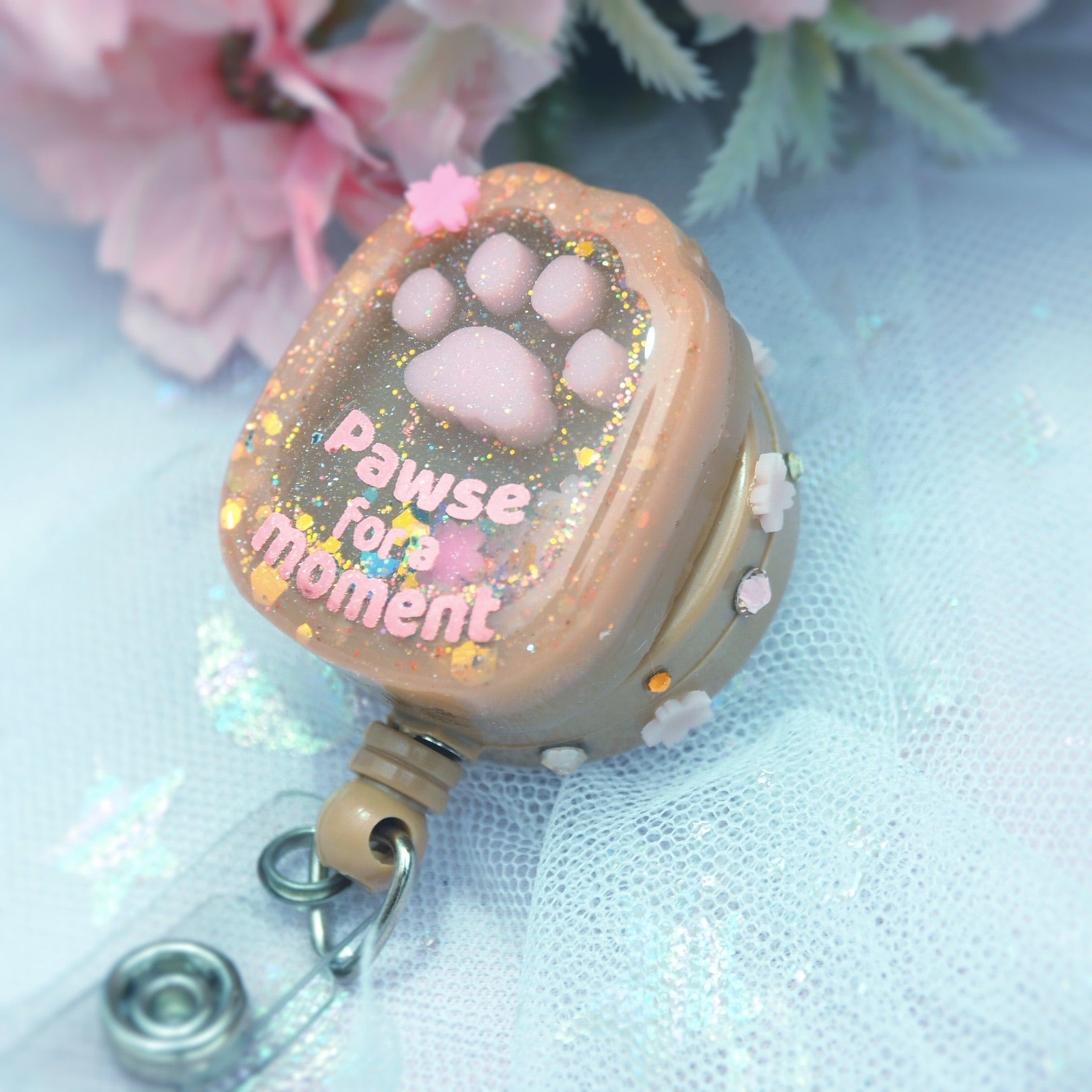 Pawse Badge Reel (Coffee)