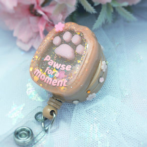 Pawse Badge Reel (Coffee)