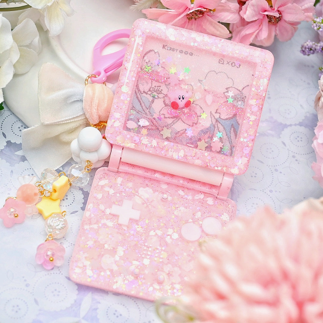 (Instock) Kirby in Sakura Land Game Charm B