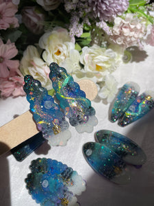 Moonlit Aurora Hairclip Set (Scallop Teardrop)