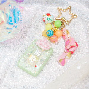Green Hanabi Omamori Charm