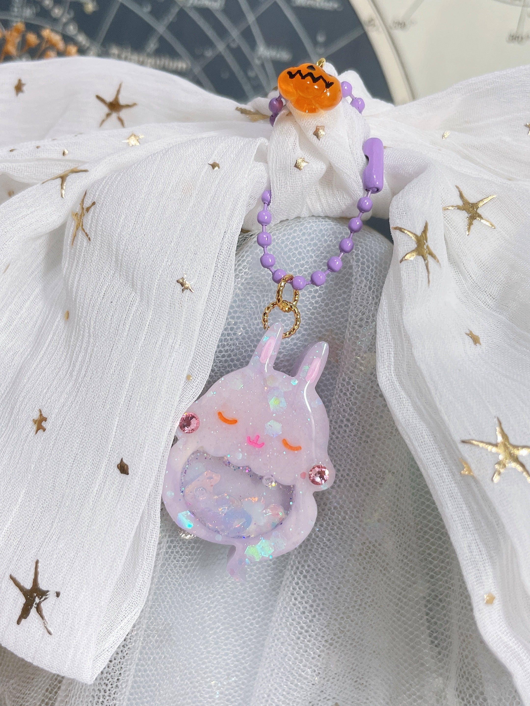 Spooky BBs Starry Hairbow Clasp