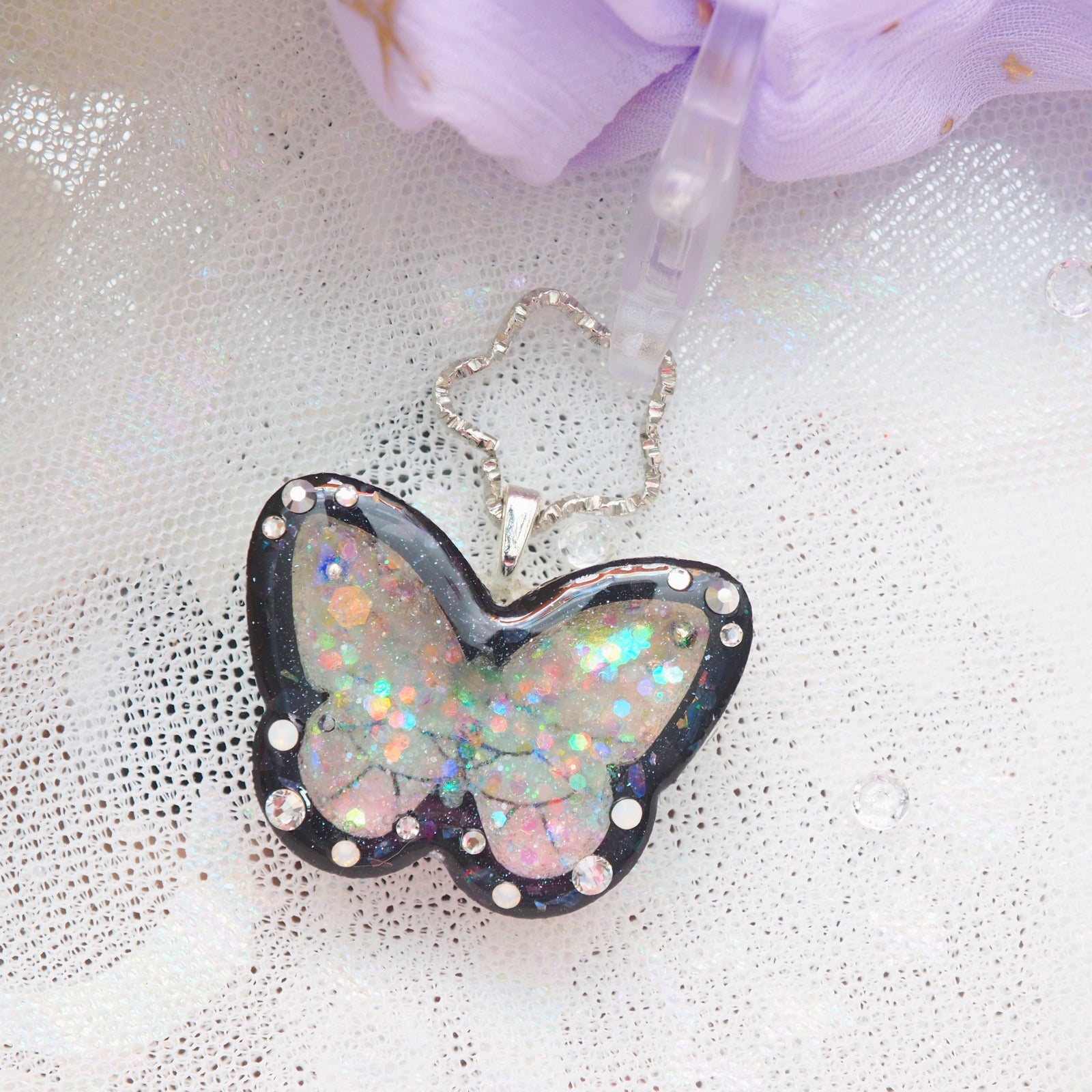 Kocho Mini Butterfly Charm with Scrunchie