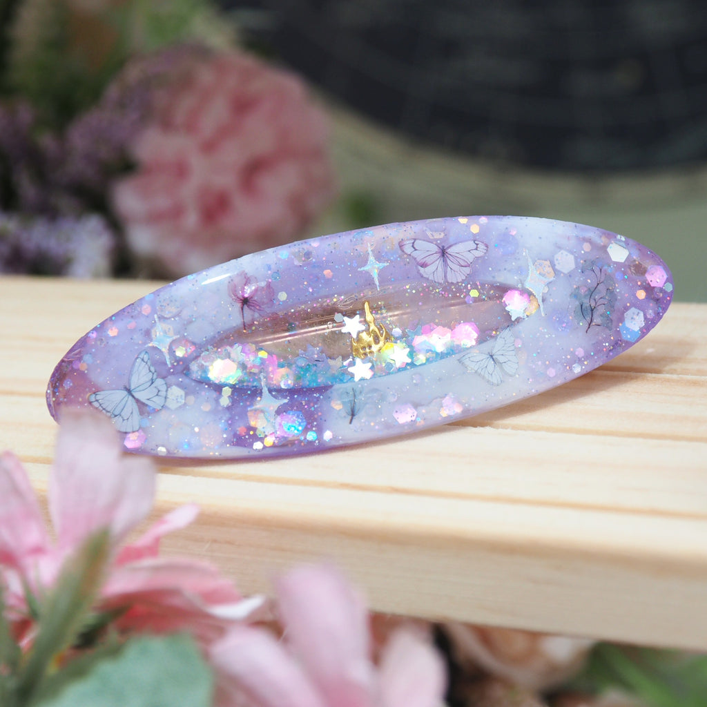 Amethyst Fairy Oval Hairclip