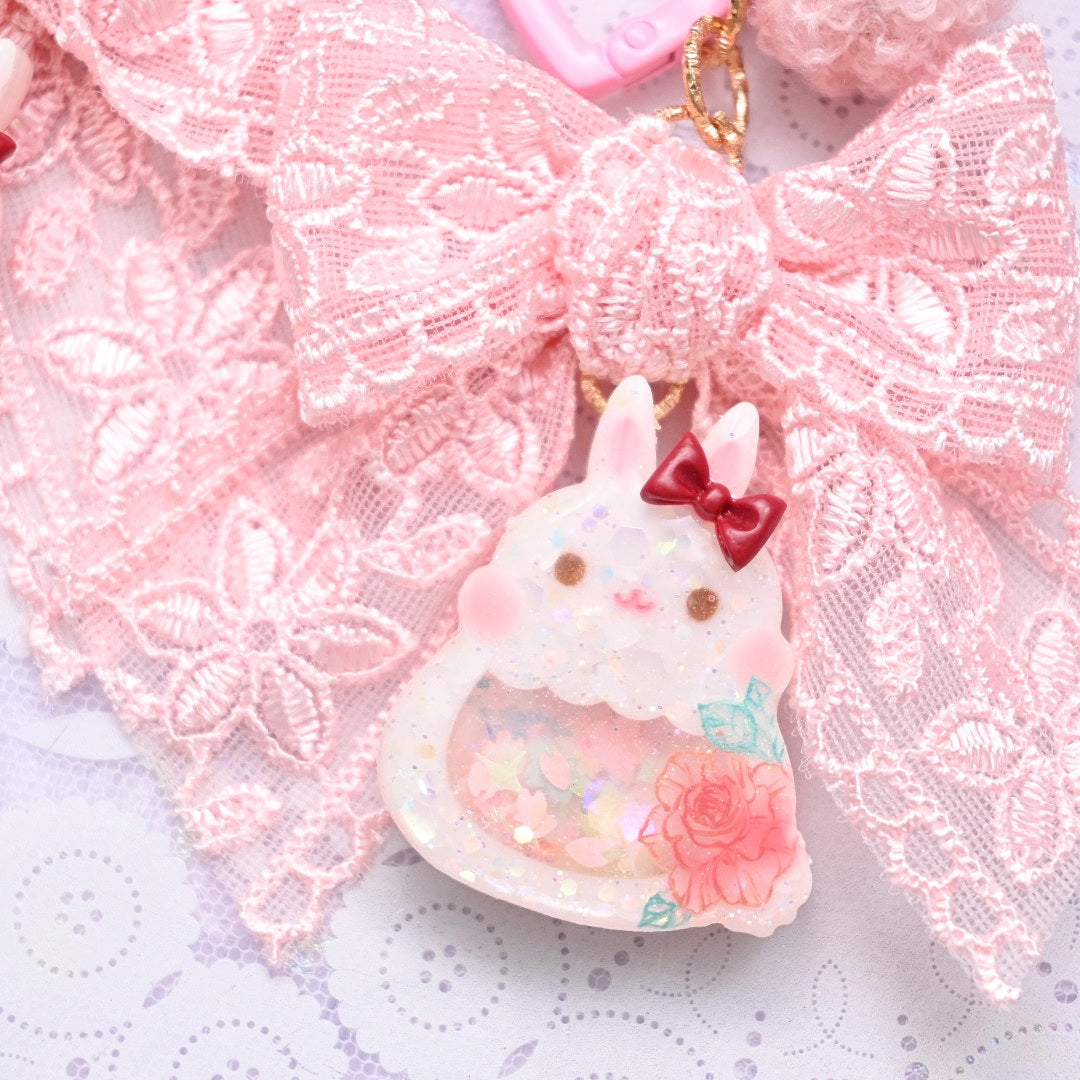 Rose Bunny Charm
